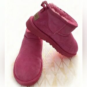 UGG Vibrant Pink Ankle Boots